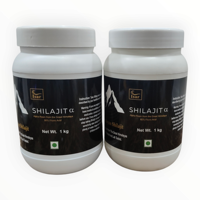 Résine de Shilajit de l'Himalaya 100% originale 1 kg, résine de Shilajit de qualité supérieure avec 82% d'acide fulvique et des oligo-éléments pour l'énergie et la résistance