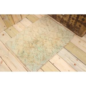 Tapis turc vintage 2x2,7 pieds, tapis blanc à motifs floraux - Product Image 1