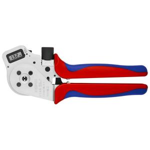 คีมย้ำสายไฟแบบสี่หัวจับของ Knipex สำหรับขั้วต่อแบบหมุน คีมย้ำสายไฟชุบโครเมียมพร้อมด้ามจับหลายส่วนประกอบ - Product Image 1