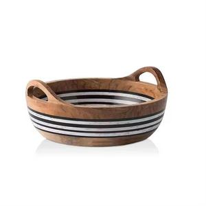 Bol de service en bois polyvalent et durable pour usage domestique et professionnel directement du fournisseur indien - Product Image 4