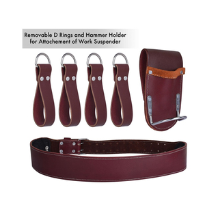 Bolsa de Herramientas de Cuero Genuino de Diseño Cómodo para Electricistas y Carpinteros, Personalizable OEM, Precio Bajo, Buena Calidad, Hecha a Mano, Grande - Product Image 6