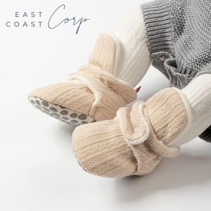 Nouveau-né bébé chaud polaire hiver chaussons fond mou cheville pantoufles avec chaussette fermeture respirant premiers marcheurs chaussures - Product Image 2