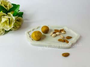 Plato de mármol blanco natural puro hecho a mano al mejor precio, excelente diseño, bandeja para servir alimentos para productos de decoración del hogar - Product Image 6