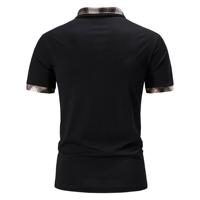 Vente en gros 100% coton Chemises pour hommes avec logo brodé sur mesure Style formel uni 180g Short col rond compressé anti-rides