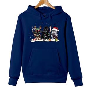 Custom Logo 450 GSM Heavyweight 100% Cotton <b>Men's</b> Oversized Puffer <b>Hoodie</b> <b>Christmas</b> Pullover Fleece Attached Digital Winter - Product Image 4