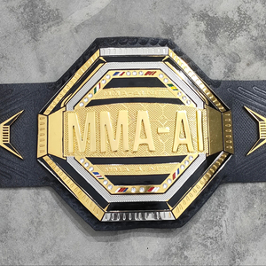 เข็มขัดแชมป์รุ่นพรีเมี่ยมเฮฟวี่เวทสายหนังแท้ขนาด2มม. ดีไซน์แบบกำหนดเองทนทานโลโก้ด้านหน้าศิลปะการต่อสู้สำหรับมวยปล้ำ - Product Image 1