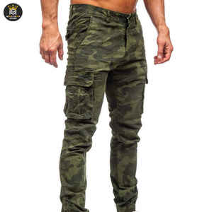 Pantalones Cargo de Lona de Poliéster/Algodón Personalizados para Hombre, Transpirables, con Botones, Cintura con Cordón, Pantalones de Exterior, Tela Resistente, Múltiples - Product Image 6