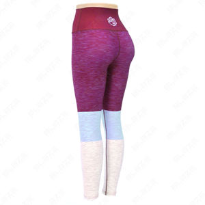 Blaze Fight Wear Cintura elástica Leggings de yoga Nylon Spandex Cintura alta Levantamiento de glúteos Gimnasio Pantalones de yoga Bolsillo de lazo lateral elástico - Product Image 2