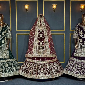 Lehenga choli garanti avec des broderies complètes, de nouveaux détails et une grande ampleur. - Product Image 1