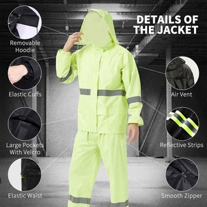 Outdoor Use Plus Size Custom Logo <b>Rain</b> Tracksuits For Men Latest Style Durable Material Men <b>Rain</b> Tracksuit In OEM Service - Product Image 2