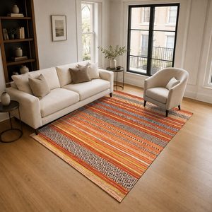 <b>RUGS</b> DEPOT LXDP-0688 Wholesale Red Burgundy Contemporary Geometric Digital Printed Machine Washable Chenille Area <b>Rug</b> <b>Non</b> <b>Slip</b> - Product Image 2