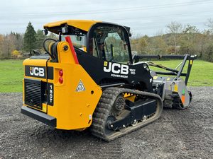 High Performance Diesel JCB Skid Steer Mulcher Attachment Hydraulic Forestry Flail Mower Grass <b>Brush</b> Tree <b>Vegetation</b> Clearing - Product Image 4