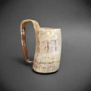 Tasse en corne de qualité supérieure faite à la main Design rustique, matériau durable, idéal pour les amateurs de boissons à la maison, au bar ou en plein air - Product Image 4