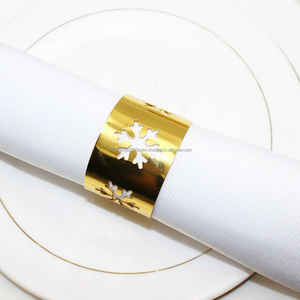 Anneaux de serviette et cerceaux de serviette en métal fantaisie élégants dans toutes les finitions or argent or rose en tailles personnalisées - Product Image 5