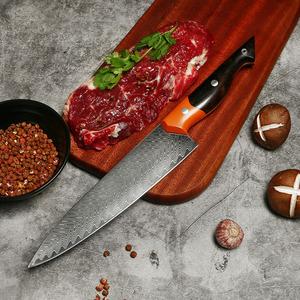 มีดเชฟเหล็กดามัสกัสดีไซน์ทันสมัยงานเย็บมือปรับแต่งได้ - Product Image 2