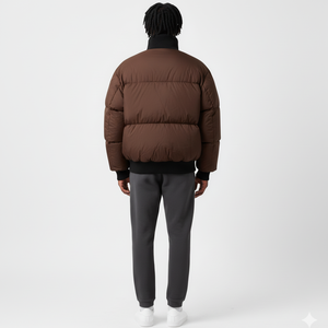 Chaqueta Acolchada Personalizada de Moda al por Mayor para Hombre, de Primera Calidad, Transpirable, Impermeable, con Cuello Acanalado, para Invierno - Product Image 5