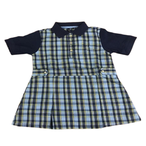 Logo personnalisé en gros, tissu à carreaux d'excellente qualité, robe d'uniforme scolaire pour filles - Product Image 3