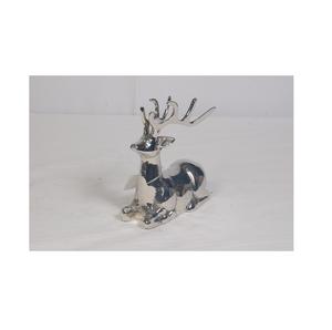 Statue d'animal en laiton moulé en métal doré poli artisanal | Grossiste fabricant de rennes en Inde - Product Image 2