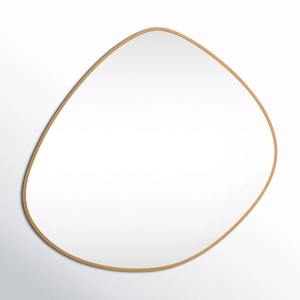 Gold Square Art Deco Wall <b>Mirror</b> Metal Iron Frame Eco-Friendly Wedding Living Room Decor - Product Image 3