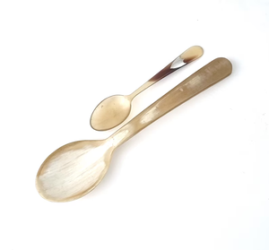 ช้อนตักสลัดส้อมและเครื่องใช้บนโต๊ะอาหารทำจากเขาควายแท้ดีไซน์ตามสั่ง - Product Image 1