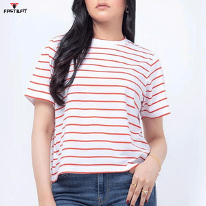 T-shirt pour femme à la mode, design populaire, uni, surdimensionné, décontracté, écologique, coupe ample, impression de haute qualité, personnalisé - Product Image 4