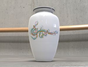 Urna de cremación de árbol de área de canción para adultos de aluminio para cenizas humanas bolsa de terciopelo gratis - Product Image 2