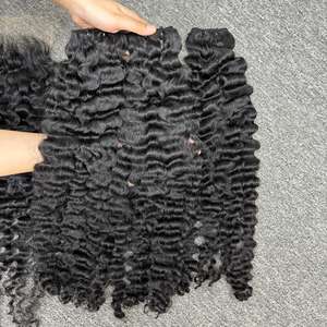 Meilleure qualité cheveux vierges bouclés cambodgiens 100% cheveux humains Super Double dessiné Machine Double trame extension de luxe - Product Image 4