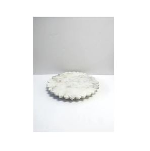 จานหมุนซูซานลายหินอ่อนสำหรับคนขี้เกียจทำจากหินอ่อนหลากหลายสีขาว & ดีไซน์สำหรับบรรจุภัณฑ์แบบกำหนดเอง - Product Image 1