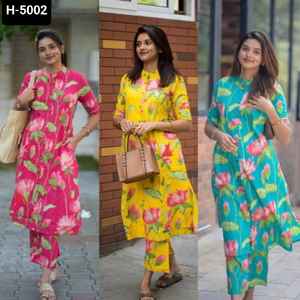 Ropa étnica india Algodón mágico con hermosa Impresión digital Kurtis con Pent para ropa informal y de Festival Traje Salwar Kameez - Product Image 2