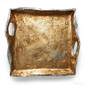 Bandeja rectangular Divine Horizon en aluminio fundido con Asas robustas hechas para celebraciones exclusivas, experiencias de regalo gastronómicas - Product Image 5