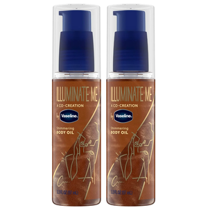 Vaseline Illuminate Me Body CM31 &nbsp; Aceite Corporal Iluminador, Aceite Corporal con Brillo Radiante, 3.3 Oz Cada Uno (Paquete de 2) - Product Image 1