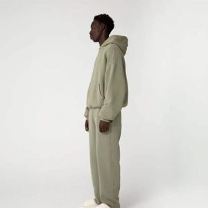 เสื้อฮู้ดผู้ชายแบบสวมหัวสำหรับฤดูหนาว ลายตัวอักษร กระเป๋าจิงโจ้ ผ้าฝ้าย 100% ป้องกันรอยยับ ระบายอากาศดี สวมใส่สบาย เหมาะสำหรับกิจกรรมกลางแจ้ง ออกกำลังกาย ทรงหลวม - Product Image 2