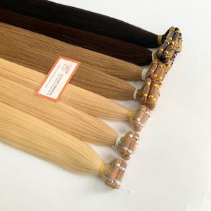 Extensions de cheveux à bandes adhésives Super Double Drawn en cheveux humains vierges Remy 100% vietnamiens de qualité 12A, lisses et soyeux, haute qualité - Product Image 1