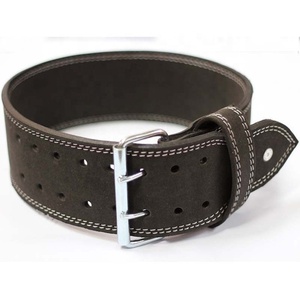 Vente en gros Ceinture d'haltérophilie à double broche en cuir pour hommes et femmes Ceintures de fitness Ceintures d'haltérophilie personnalisées - Product Image 4