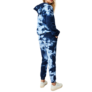 New SeSports Tie Dye Tracksuits for Women Tracksuit Winter Cotton Unisex OEM Customized Tie Dye Acid Wash Sportswear <b>Sets</b> - Product Image 5
