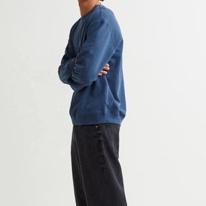 Venta al por mayor de alta calidad de punto suéter de los hombres OEM hombro caído cuello redondo sudaderas de los hombres con logotipo personalizado sudaderas para hombres - Product Image 2