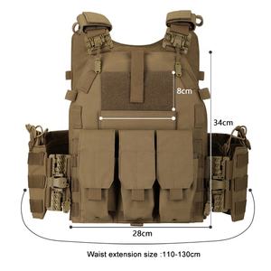 MASTTAC alta qualità MOLLE a sgancio rapido Elastica Outdoor per allenamento di sopravvivenza borsa tattica gilet in <span class=keywords><strong>Nylon</strong></span> portante piastra tattica - Product Image 5