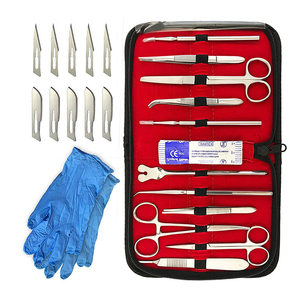Fórceps de tijera quirúrgica de disección veterinaria de acero inoxidable de alta calidad, juego de instrumentos de sutura, Kit de entrenamiento médico quirúrgico - Product Image 4