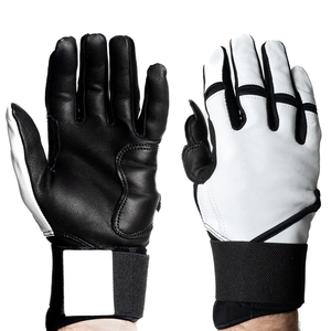 Professional <b>Baseball</b> Batting Gloves Adults Youth Leather Palm Superior Comfort Custom Logo Wholesale OEM/ODM Service QASWA - Product Image 1