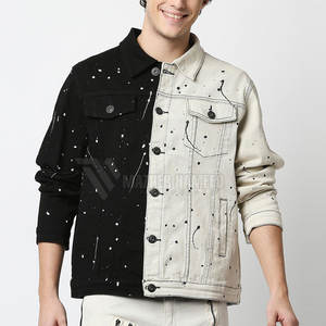 Chaquetas vaqueras transpirables para hombre, Chaquetas vaqueras de talla grande para hombre hechas en Pakistán, Chaquetas vaqueras para hombre - Product Image 1