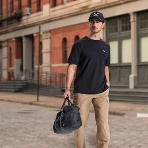 กางเกงล่าสัตว์ผู้ชายไซส์ใหญ่ ผ้าแคนวาส 100% ป้องกันลม มีซิปและกระดุม ปิดแบบยุทธวิธี ลายพราง - Product Image 1