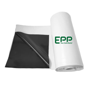 แผ่นฟิล์มโพลีเอทิลีนโพลีเอทิลีนสีดำ/ เงินสะท้อนแสงสำหรับงานเกษตรม้วนคลุมดินพลาสติกคลุมดิน - Product Image 1