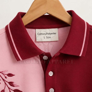 Camisa Polo Casual para Hombre con Bordado Personalizado y Etiqueta Tejida con el Logotipo de la Marca para Uso Diario - Product Image 4