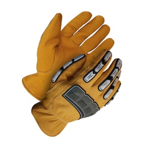 Synthetic Leather Mechanics Glove With <b>Padded</b> Palm With Dexterity and <b>Padded</b> Palm Safety Gloves - Product Image 6