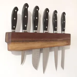 Винтажный деревенский держатель для ножа для хранения, экономия пространства, деревянные кухонные ножи и аксессуары ручной работы замечательного качества