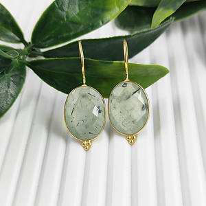 ชุดเครื่องประดับคริสมาสต์ทรงรีอัญมณีสีทองรูปวงรีสำหรับผู้ผลิตอินเดีย - Product Image 4