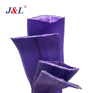 JULI Rundschlinge Polyester-Schlinge 1 Tonne 1 M Durchmesser etwa 40 mm lila Farbe 100% PE-Material