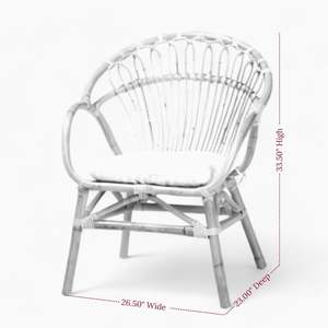 Chaise de salle à manger en rotin de haute qualité fauteuil en rotin Wishbone chaise solide relaxante chaise en osier pour meubles - Product Image 4