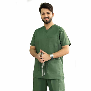 Uniformes médicos de manga corta hechos a medida para hombres y adultos - Product Image 1