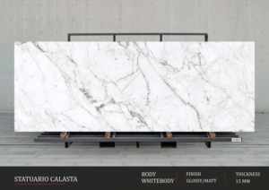 Concepts d'aménagement intérieur minimaliste moderne utilisant des dalles de porcelaine grises à haute brillance de 800x2400 mm - Product Image 4